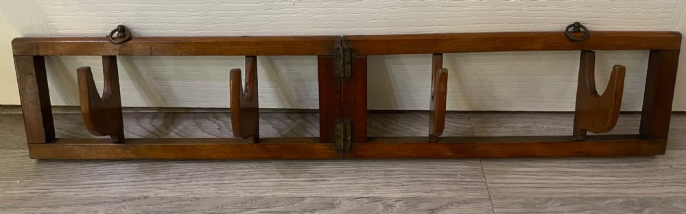 Early 20th Century Campaign Clothes Coat Rack View IV
