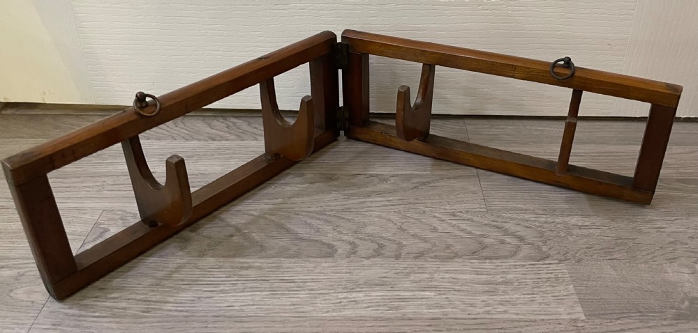 Early 20th Century Campaign Clothes Coat Rack View VII
