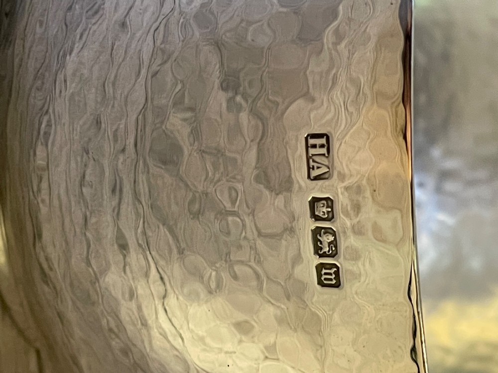 George V Planished Solid Silver Bowl, 1914 View II
