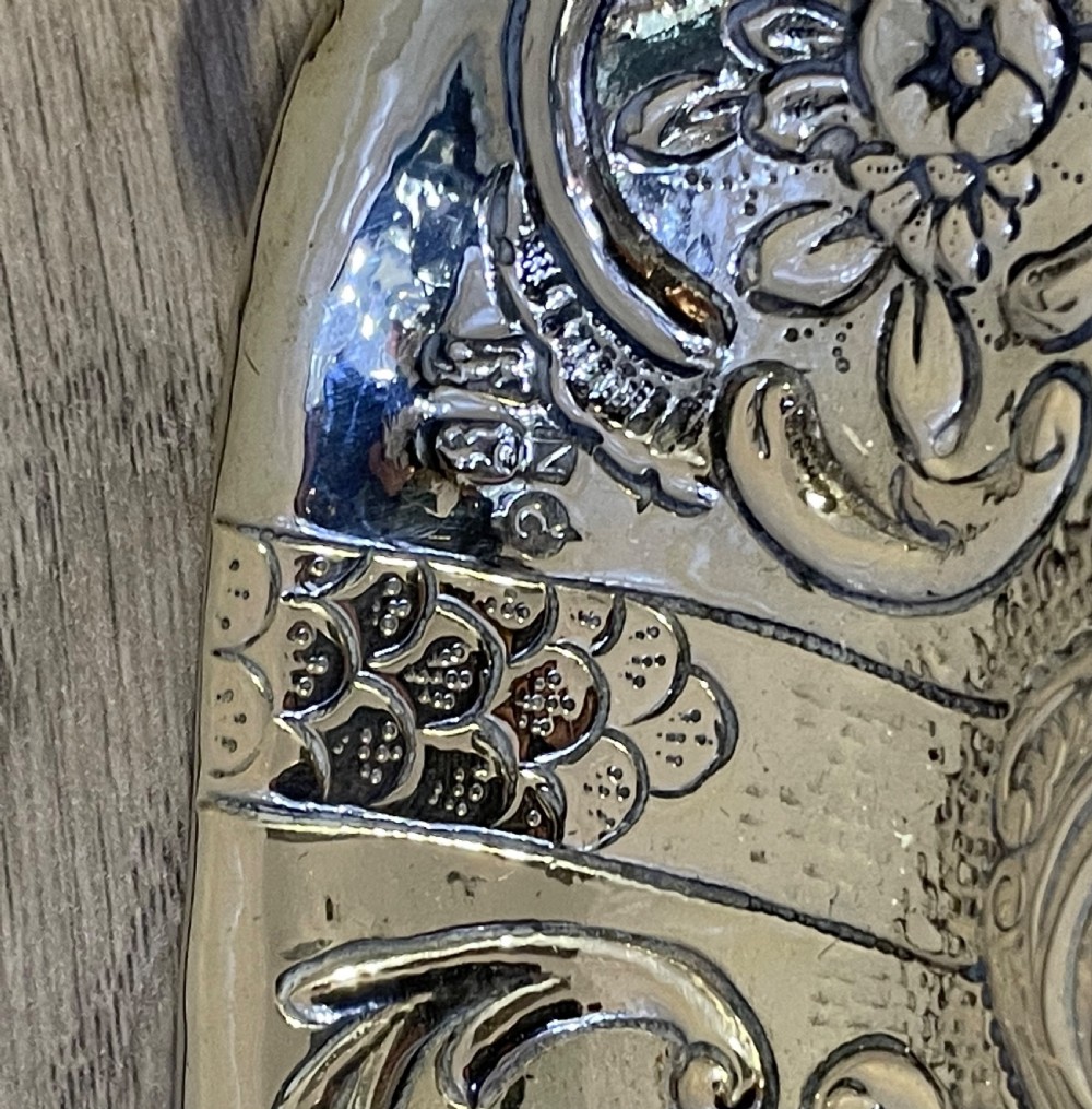 Dutch Solid Silver Repousse Bowl View IV