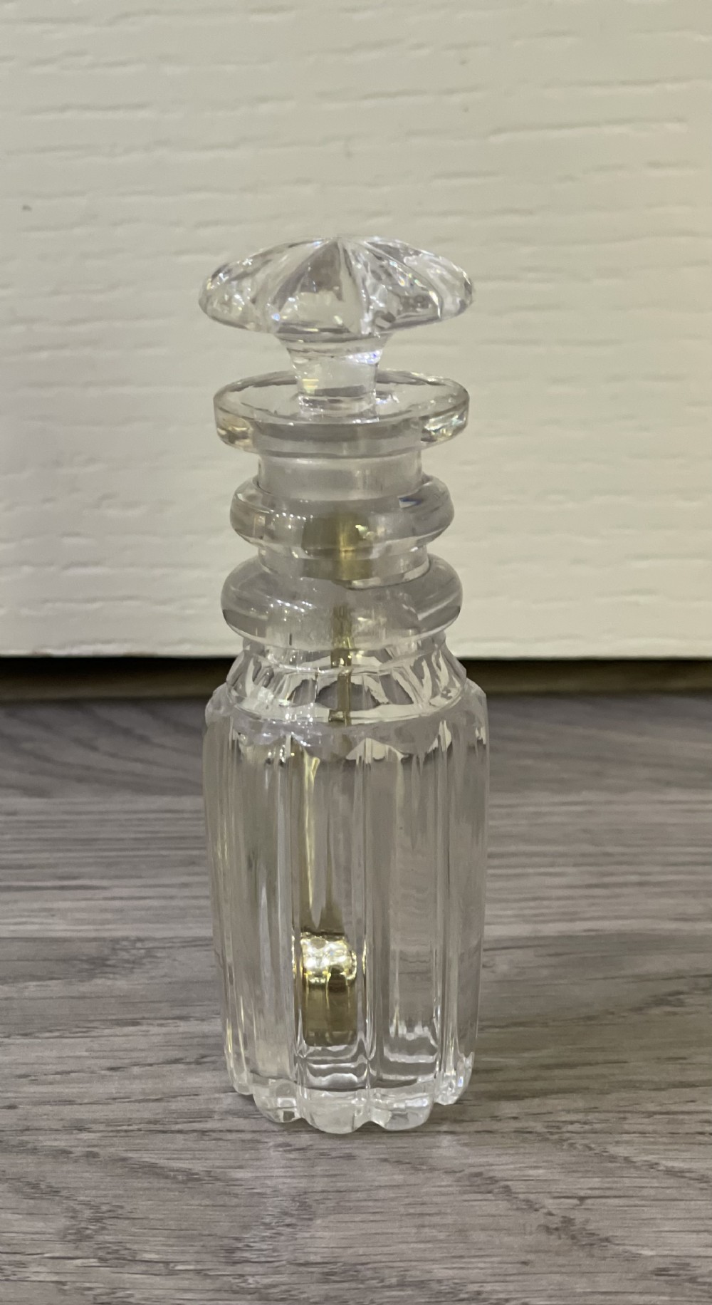 George IV Glass & Silver Opium Bottle