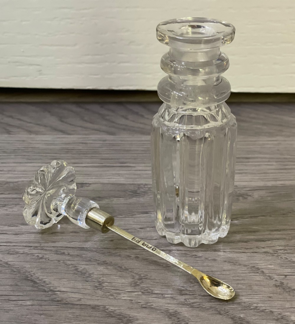 George IV Glass & Silver Opium Bottle View IV
