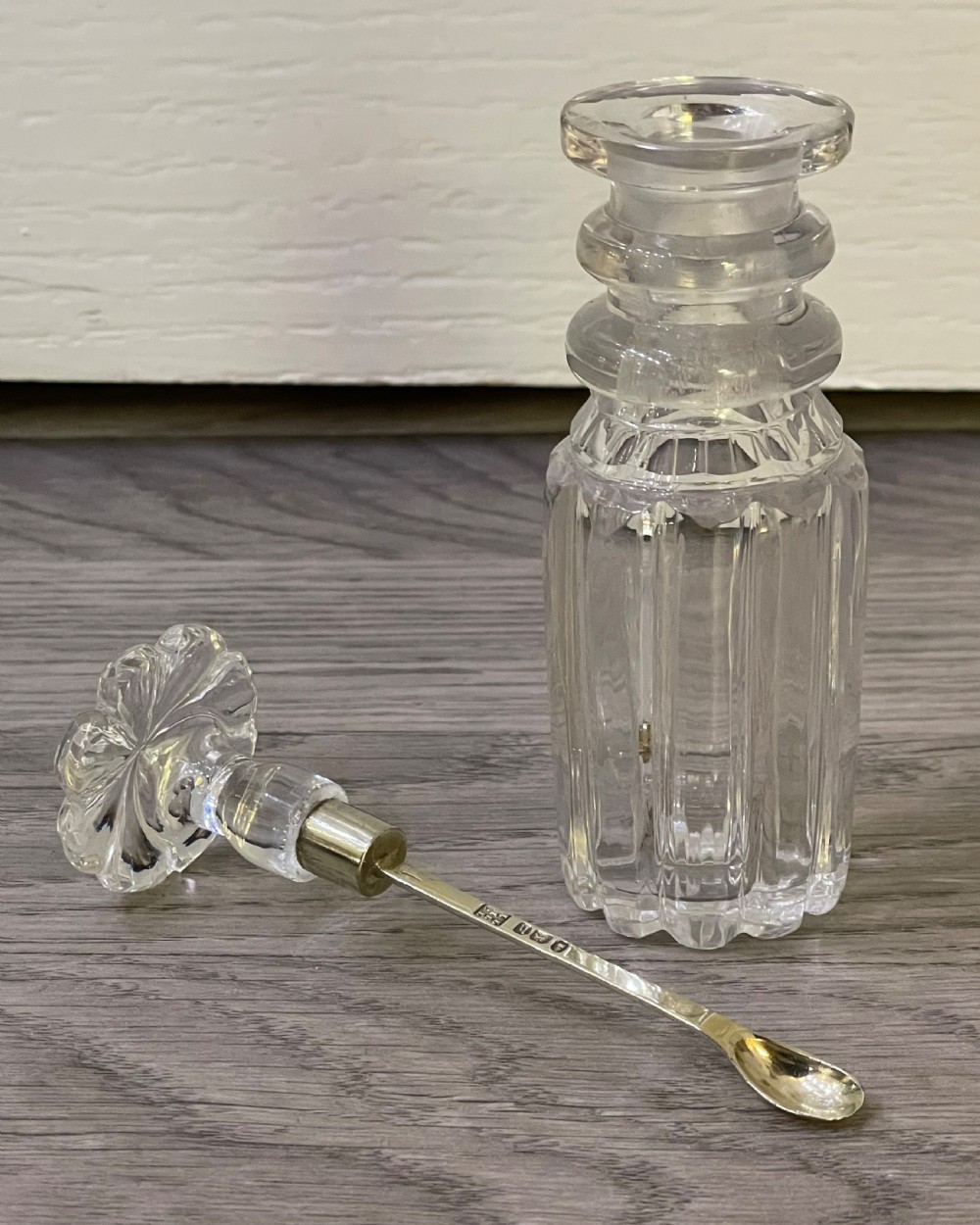 George IV Glass & Silver Opium Bottle View VI