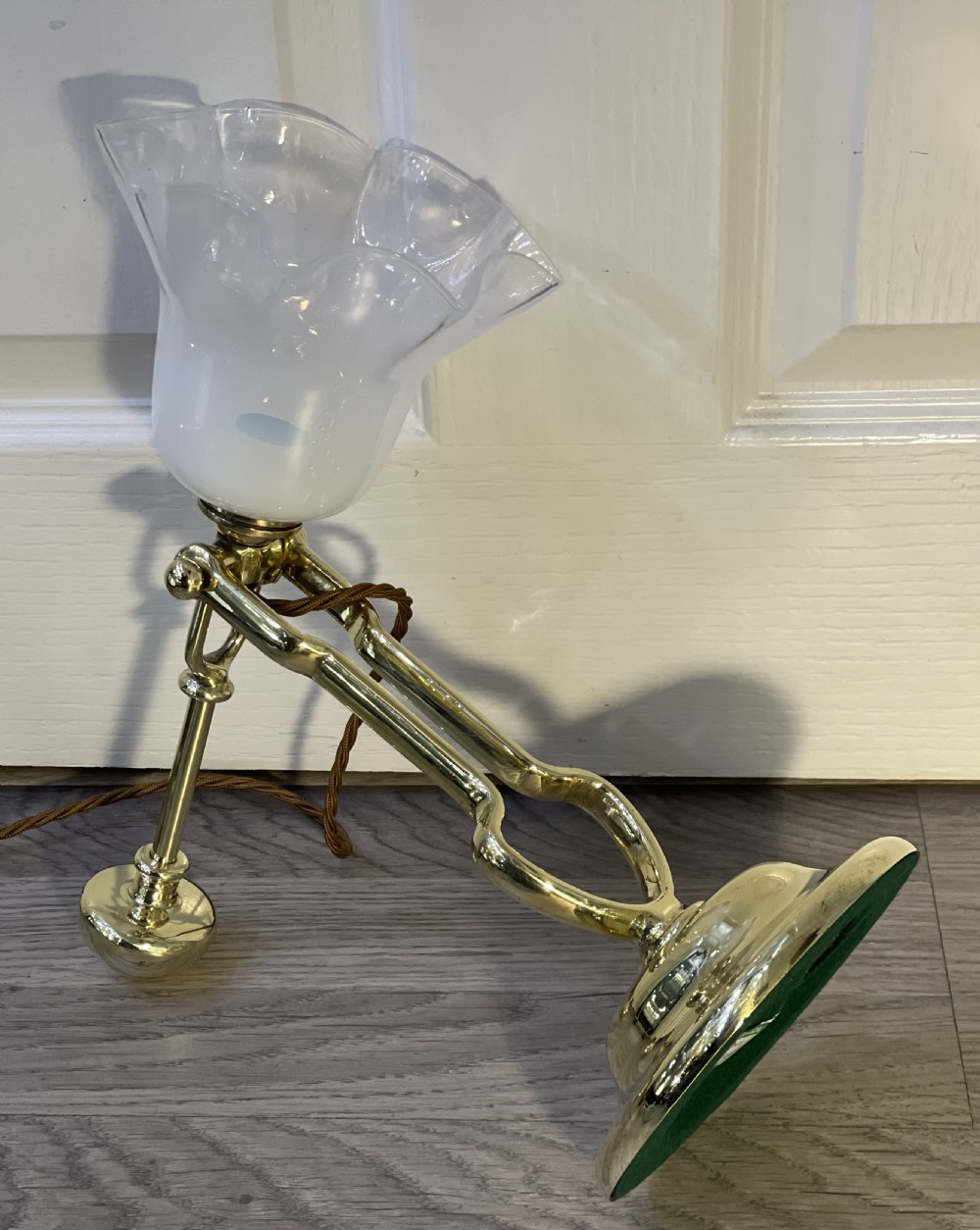 Early 20th Century Brass Gimbal Lamp View V
