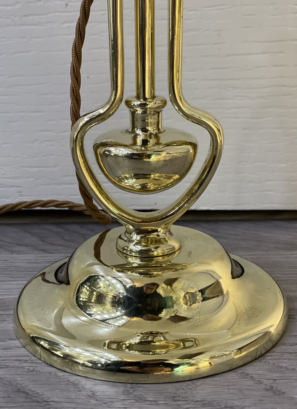 Early 20th Century Brass Gimbal Lamp View VI