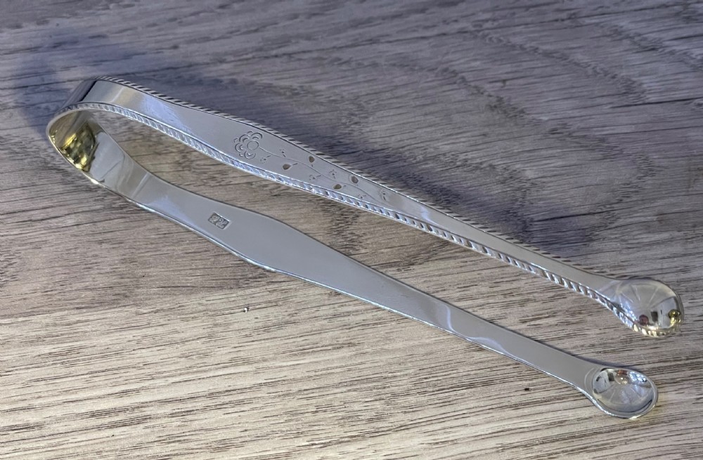 George III Hester Bateman Sugar Tongs View II