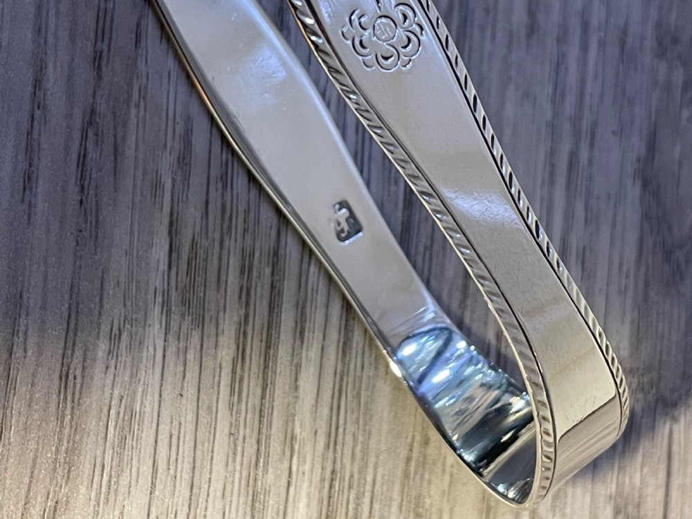 George III Hester Bateman Sugar Tongs View III