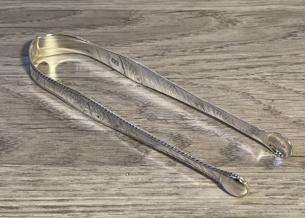 George III Hester Bateman Sugar Tongs