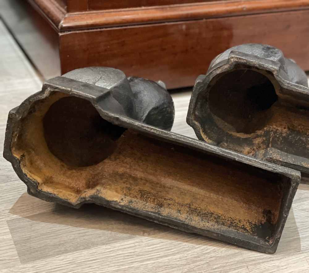 Pair of French Cast Iron Firedogs Andirons   View IV