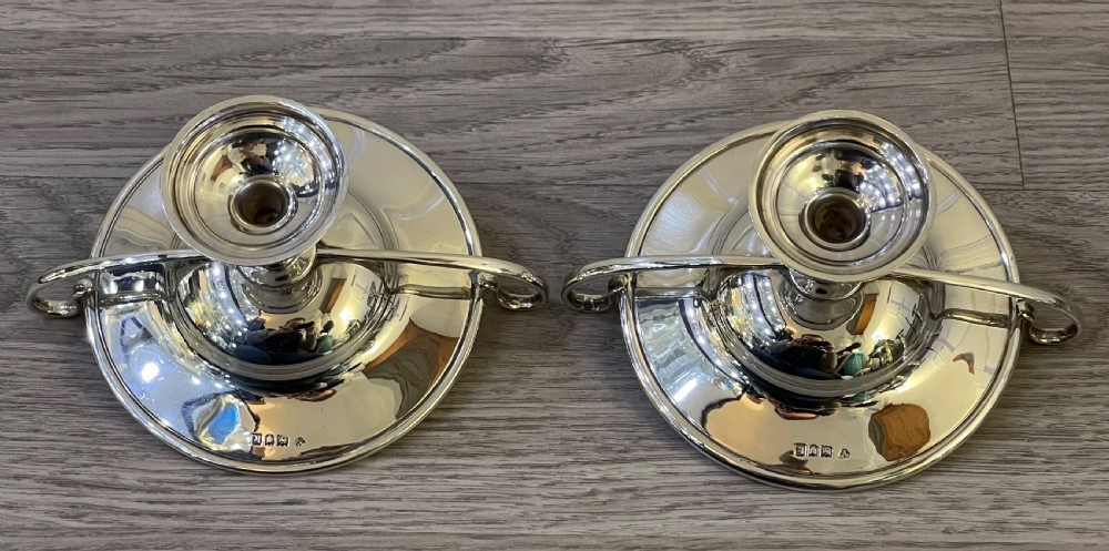 Pair of Edwardian Solid Silver Tazza Bon Bon Dishes  View IV