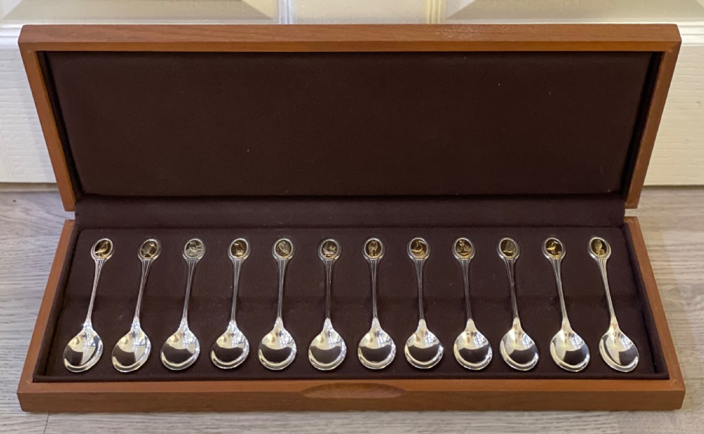 RSPB Solid Silver Spoon Collection In Fitted Case