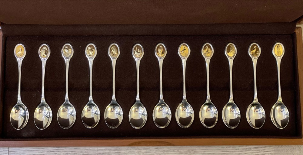 RSPB Solid Silver Spoon Collection In Fitted Case View III