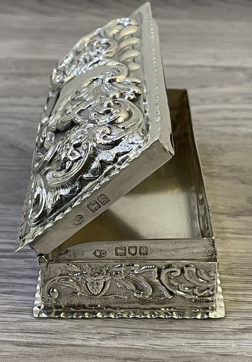 Edwardian Solid Silver Ring Jewellery Box, William Comyns View II