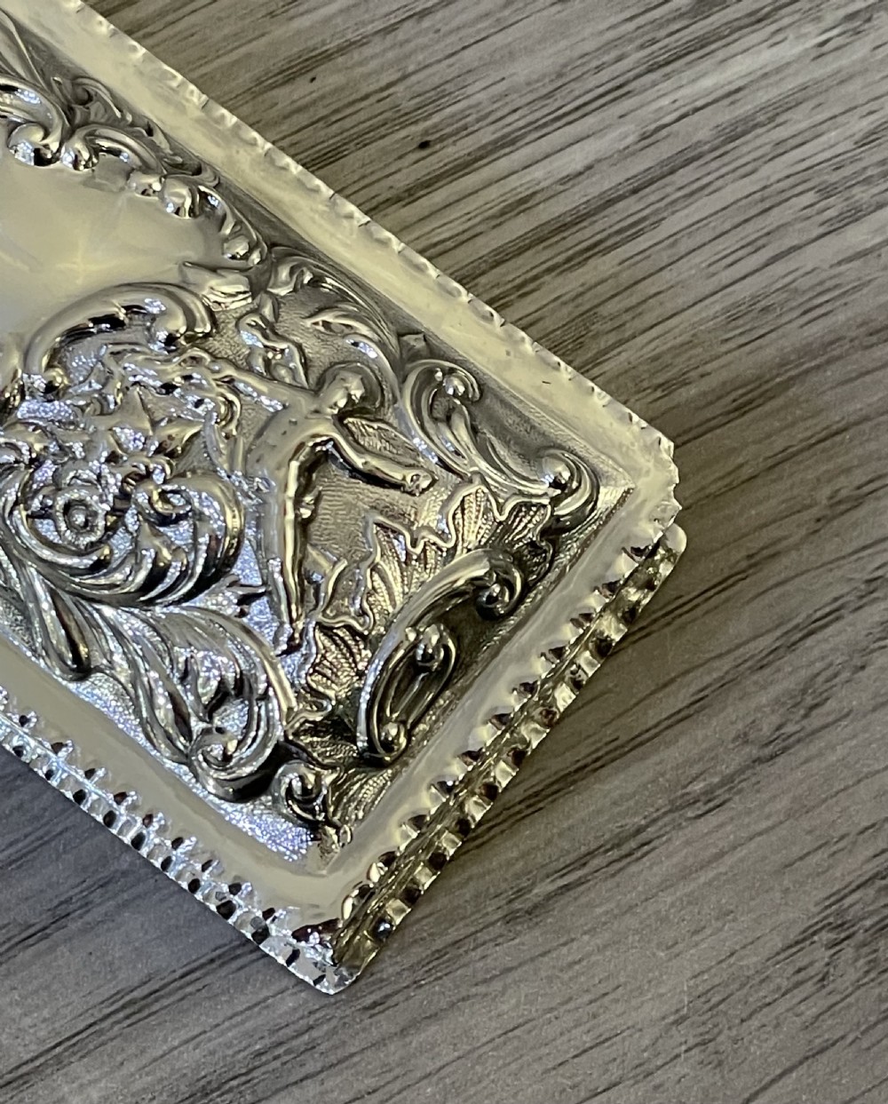 Edwardian Solid Silver Ring Jewellery Box, William Comyns View VII