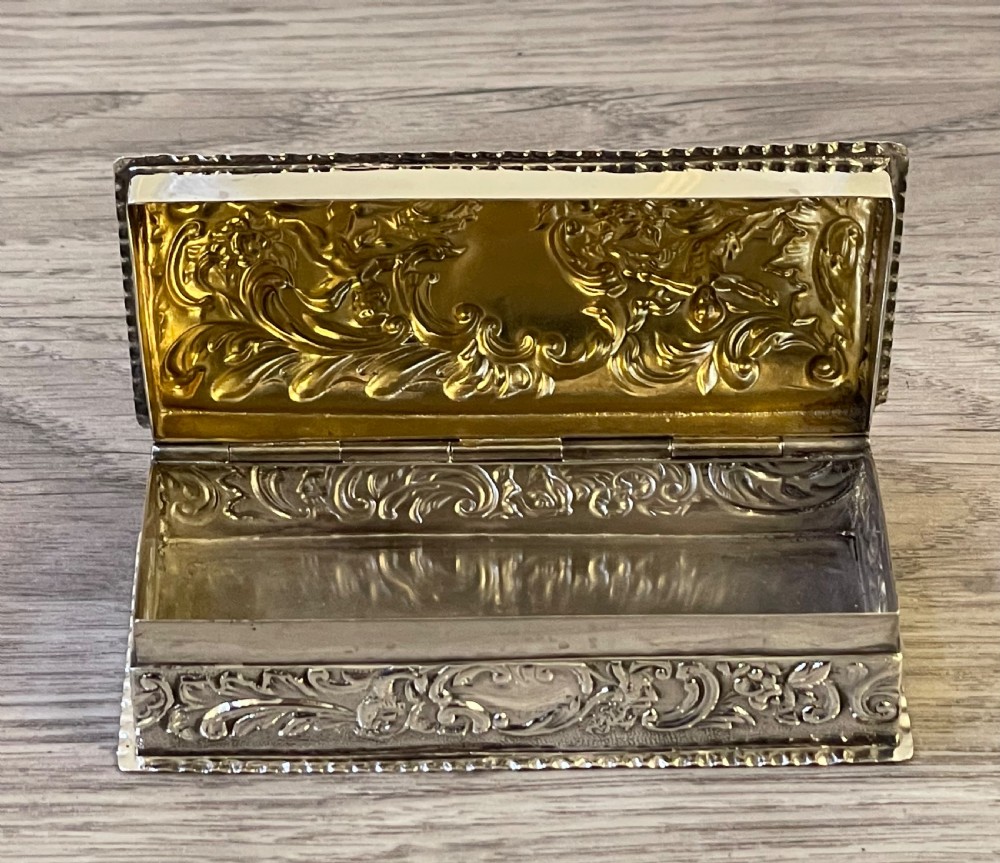 Edwardian Solid Silver Ring Jewellery Box, William Comyns View IX