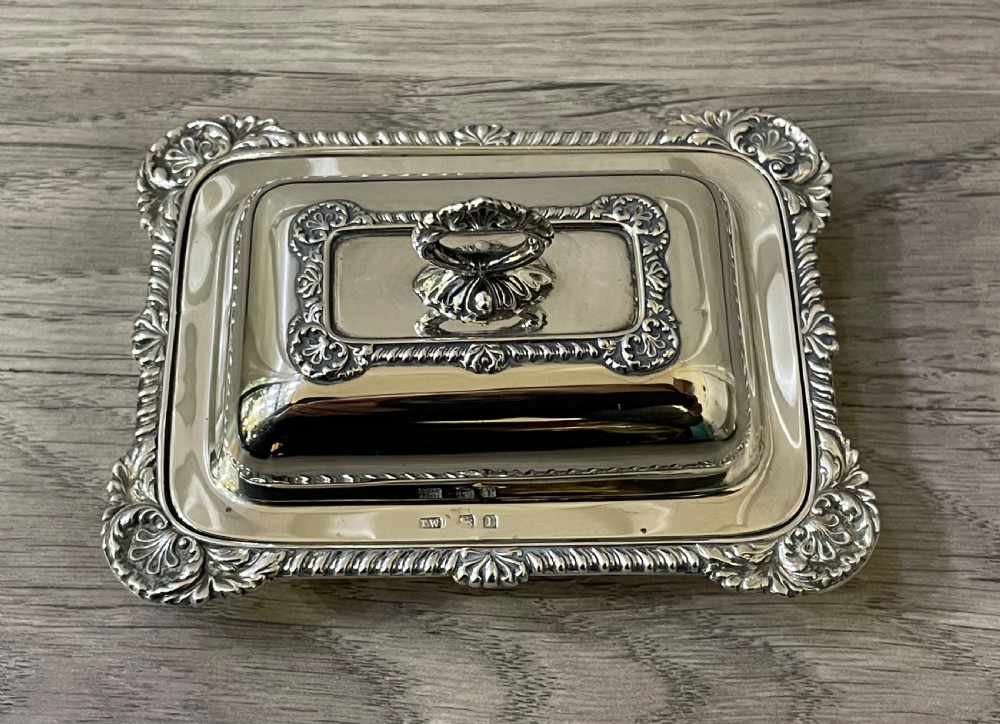 Novelty Silver Miniature Taureen Entree Dish & Cover