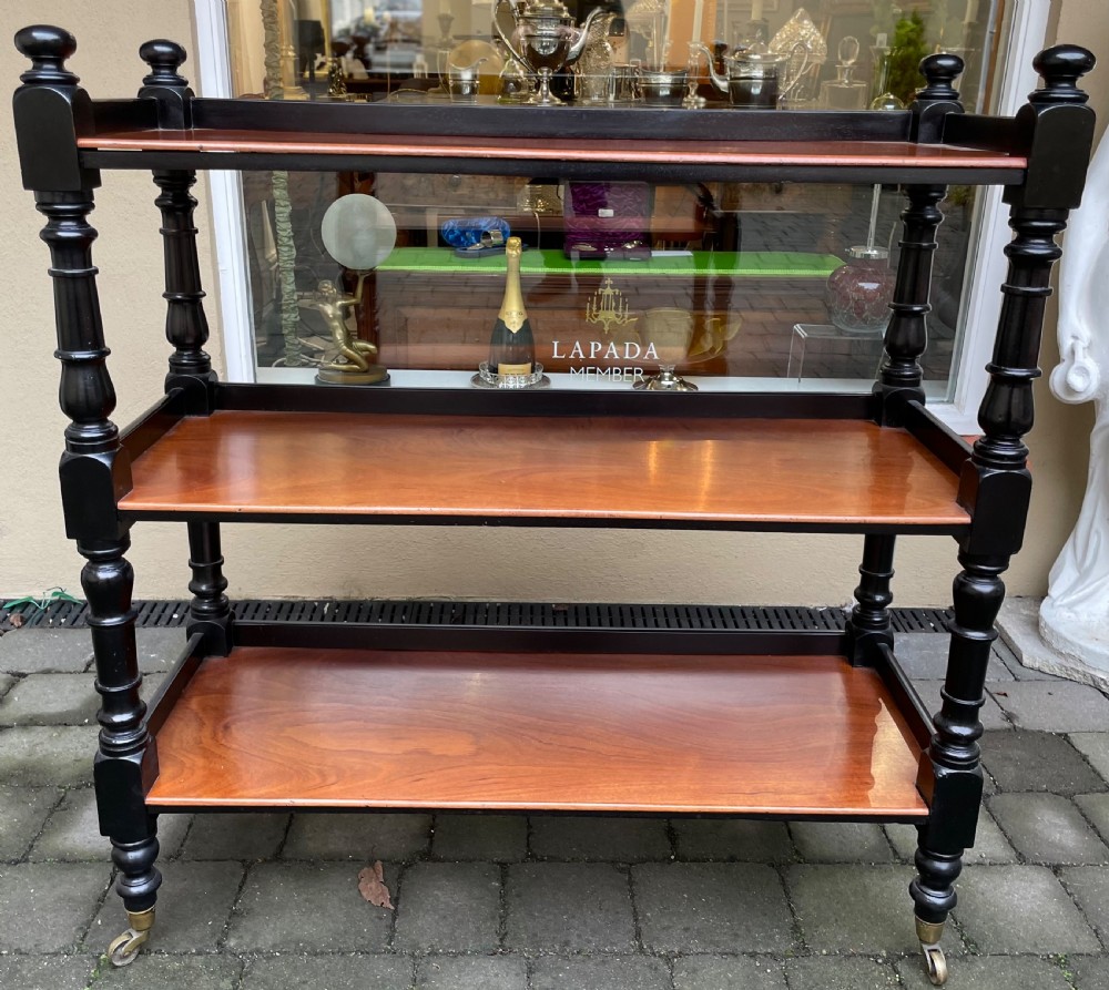 Victorian Mahogany Three Tier Buffet View II