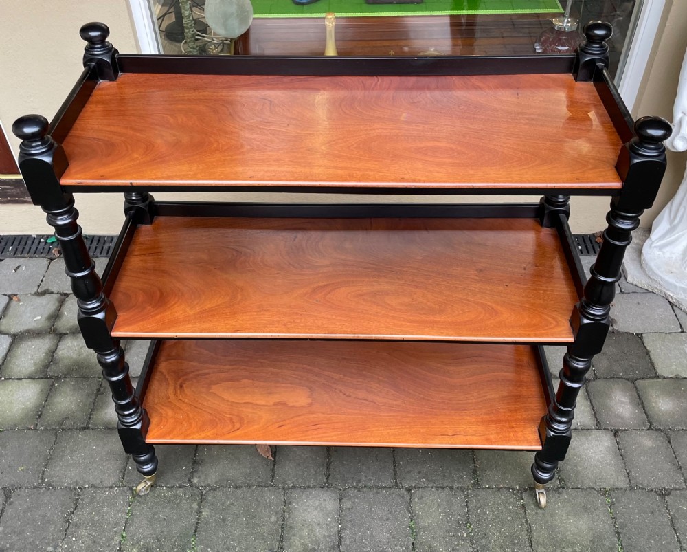 Victorian Mahogany Three Tier Buffet View III