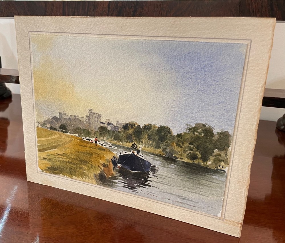John Hobson Nicholson Watercolour, Isle of Man Artist View II