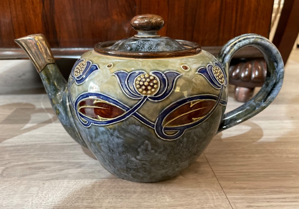 Royal Doulton Stoneware Four Piece Tea Set, Art Nouveau  View VIII