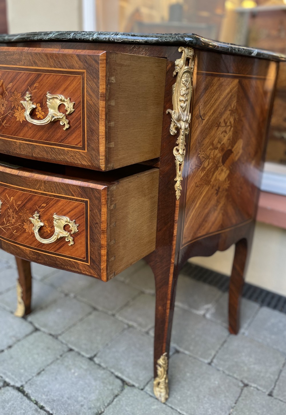 Nineteenth Century French Marble Top Commode View IX