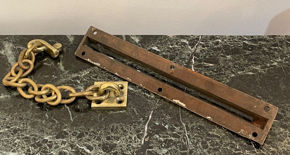 Heavy Duty Brass Door Chain by William Tonks of Very Large Proportions  View VI