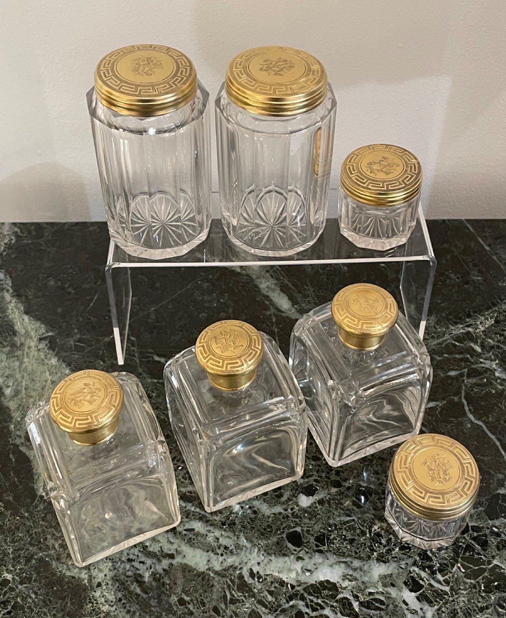 Superb Quality Victorian Silver Gilt Dressing Table Set