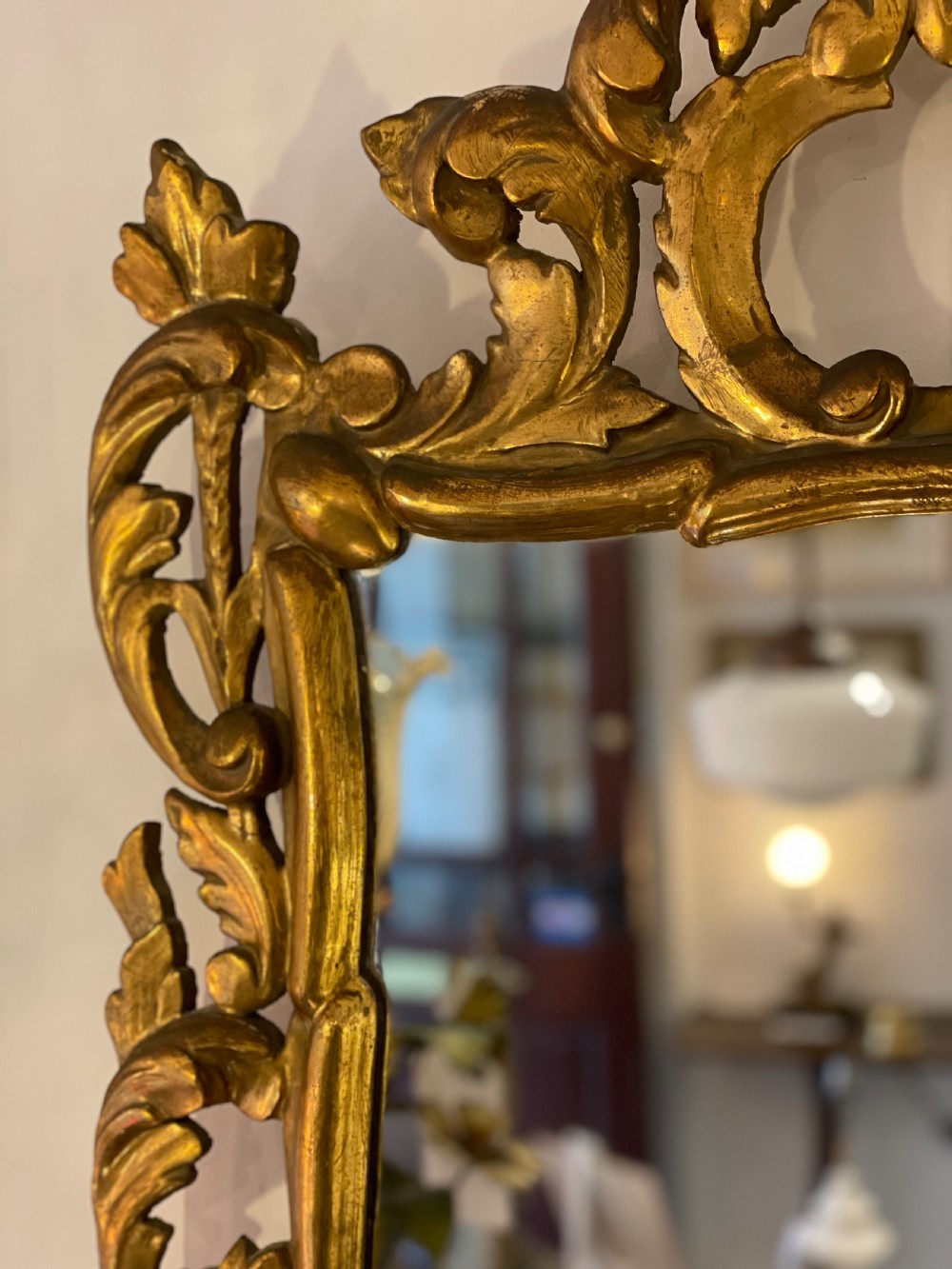Attractive Italian Gilt Wood Mirror View V