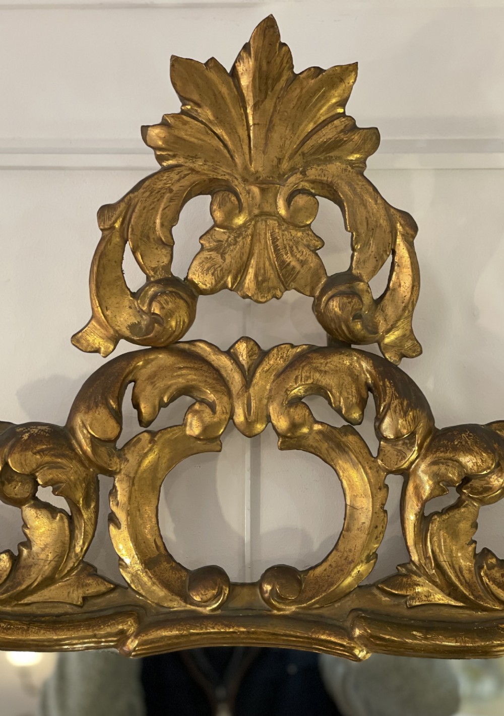 Attractive Italian Gilt Wood Mirror View VI