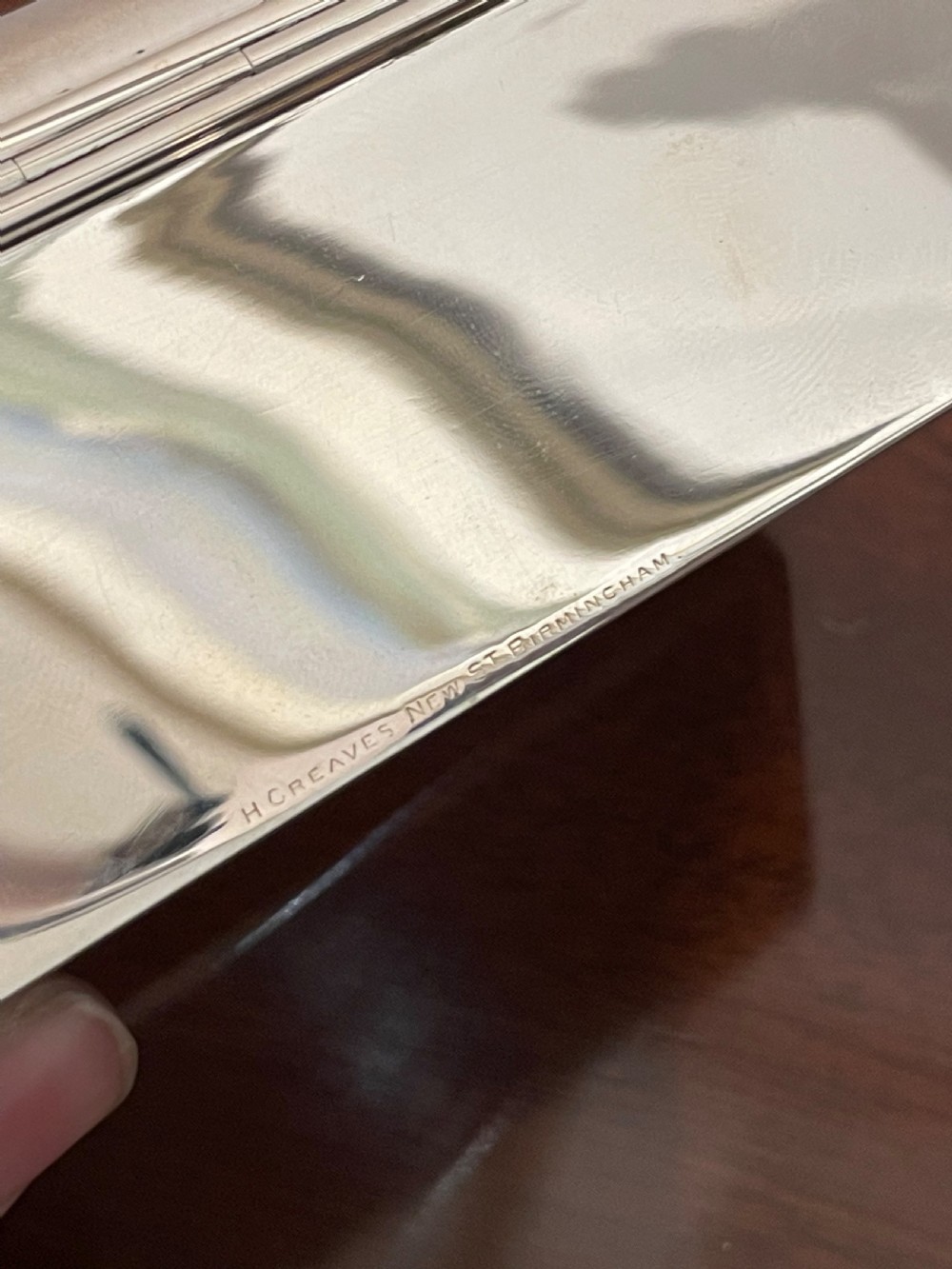 Late Victorian Silver Cigarette Box by Sampson Mordan View IV