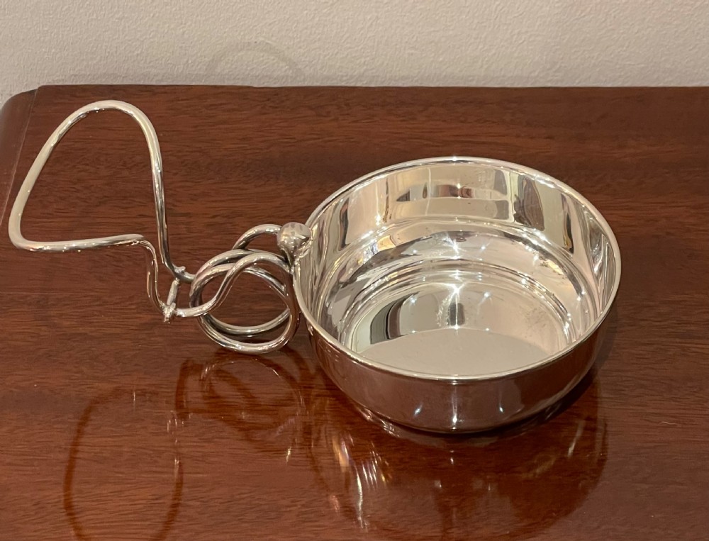 Rare George v Solid Silver Brandy Warming Pan