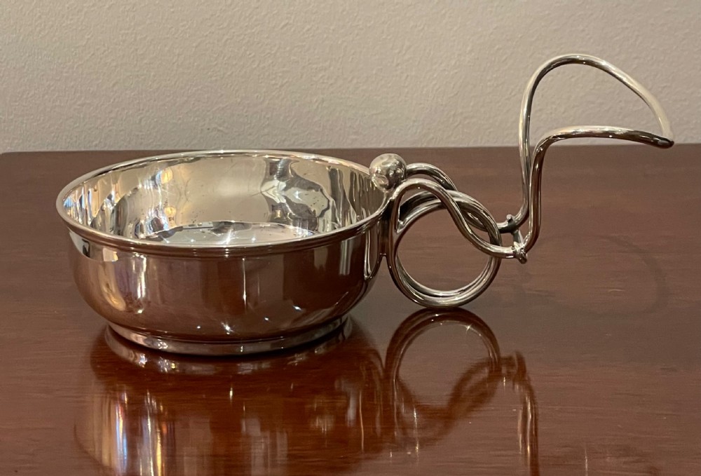 Rare George v Solid Silver Brandy Warming Pan View III