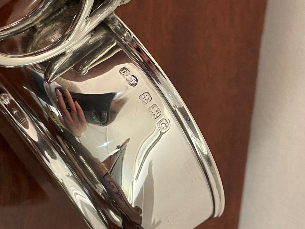 Rare George v Solid Silver Brandy Warming Pan View IV