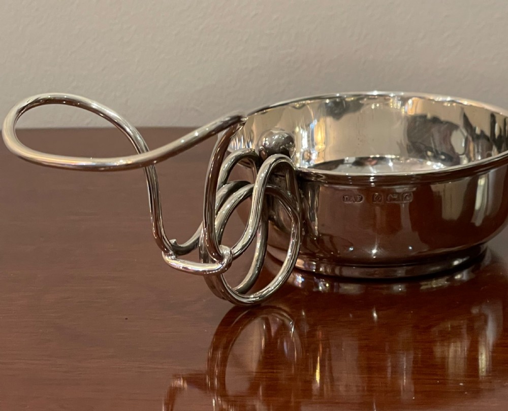 Rare George v Solid Silver Brandy Warming Pan View VI