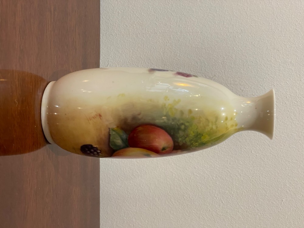 Royal Worcester Hand Painted Vase by Moseley View IV