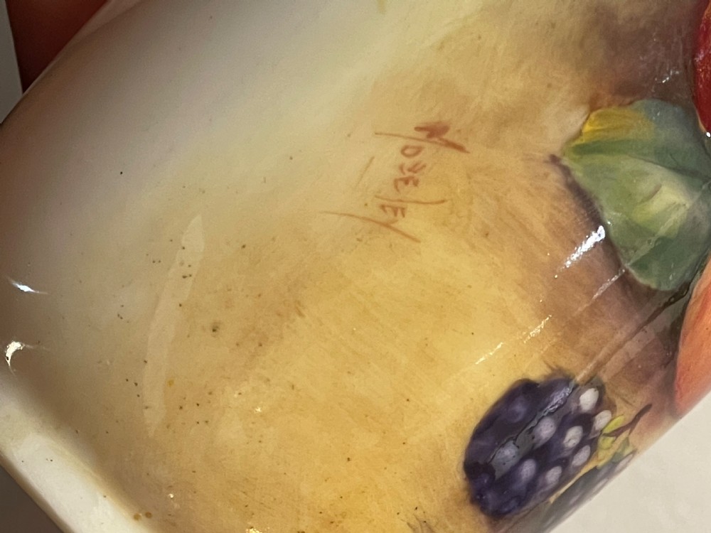 Royal Worcester Hand Painted Vase by Moseley View V