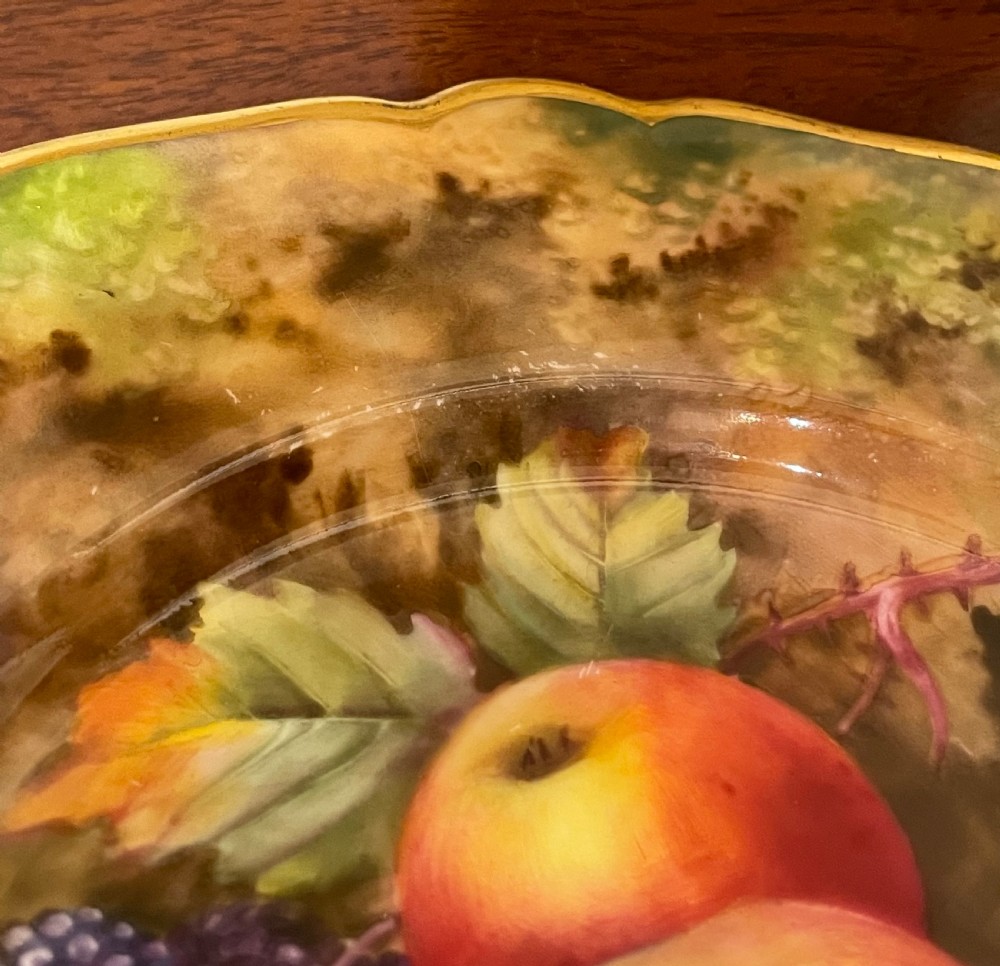 Royal Worcester Hand Painted Plate by Thomas Lockyer View IV