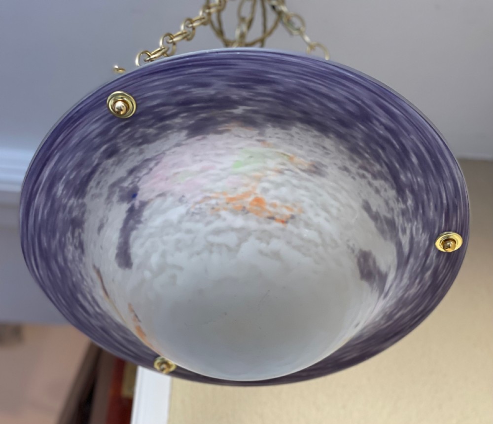 Art Deco Plafonnier Ceiling Light, Noverdy View VII