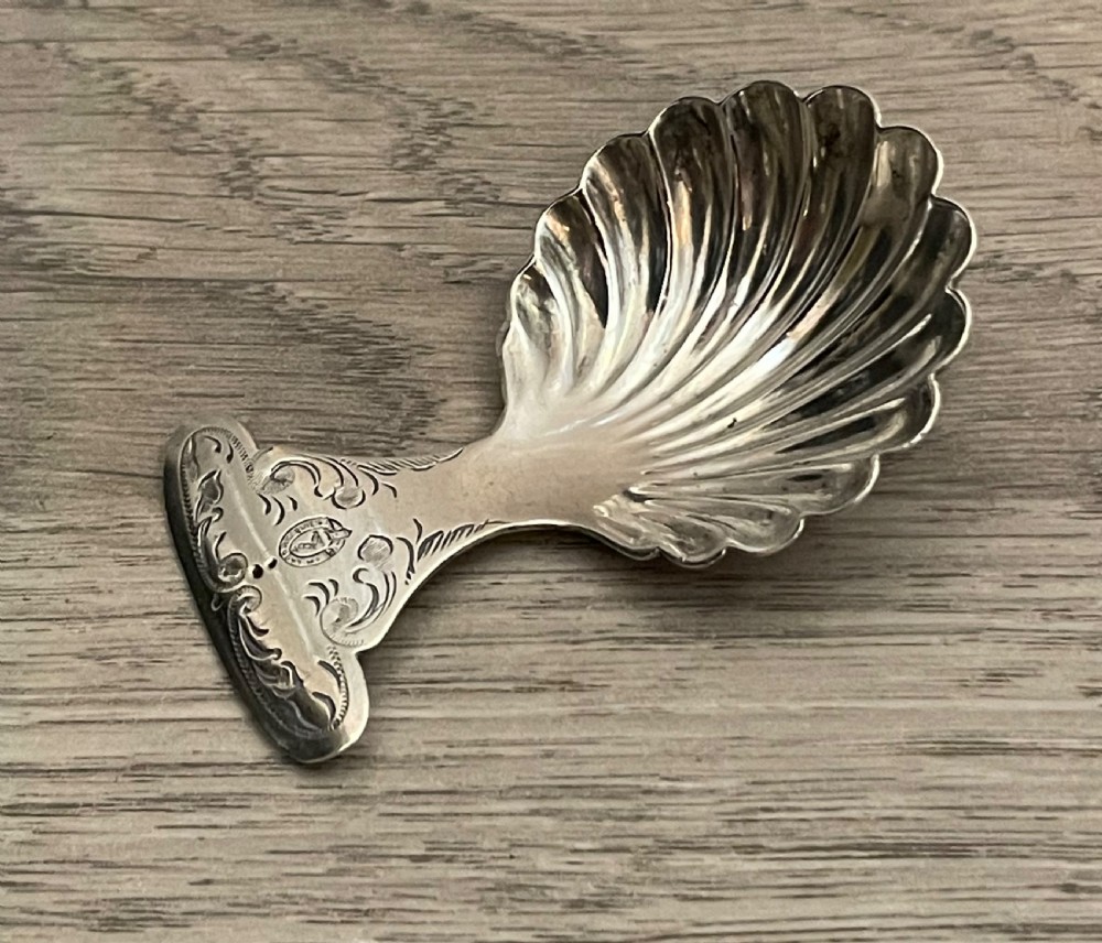 Very Pretty George V Silver Caddy Spoon View II
