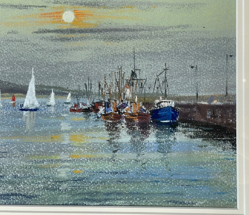 John Hobson Nicholson Pastel, Isle of Man, Exhibited at the Mall Galleries View III