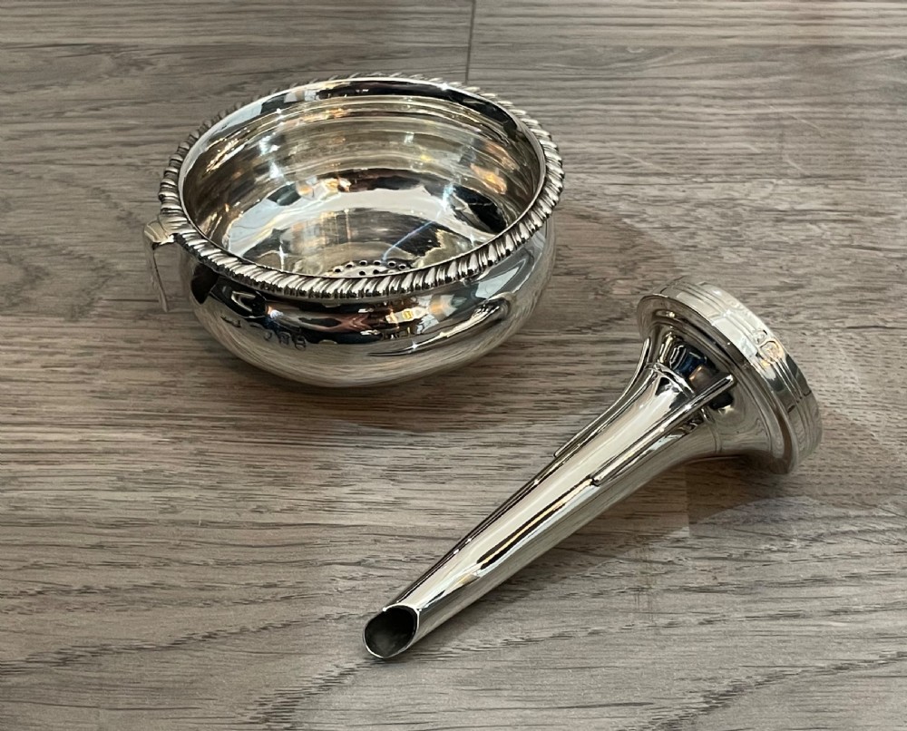 George III Silver Wine Funnel by William Bateman View VIII