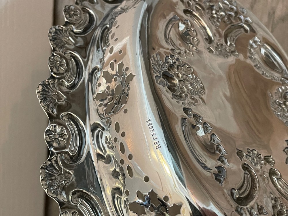 Quality Late Victorian Silver Fruit Basket View VI