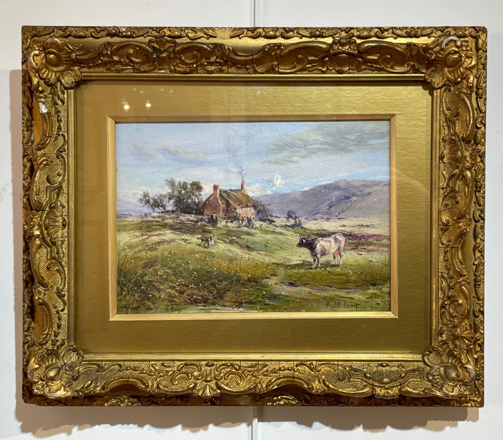 Victorian Oil Painting by Lancashire Artist Hugh B Scott