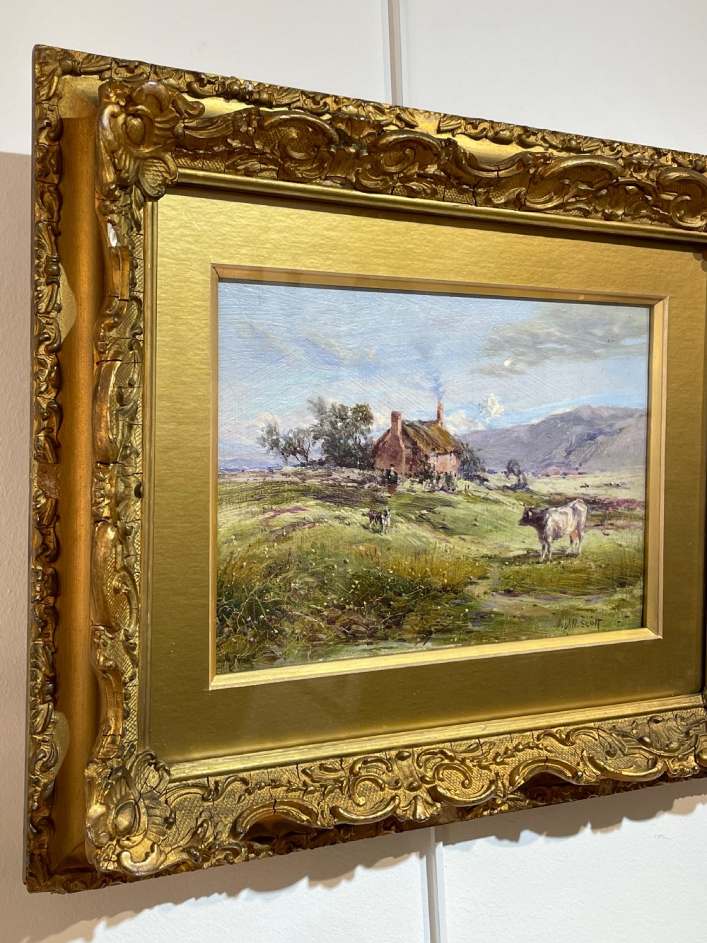 Victorian Oil Painting by Lancashire Artist Hugh B Scott View II