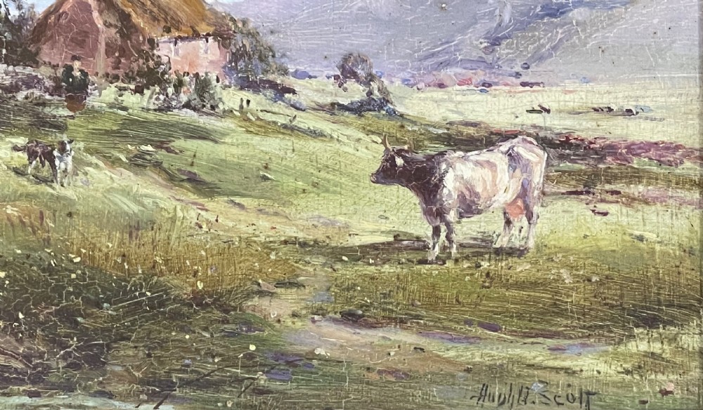 Victorian Oil Painting by Lancashire Artist Hugh B Scott View V