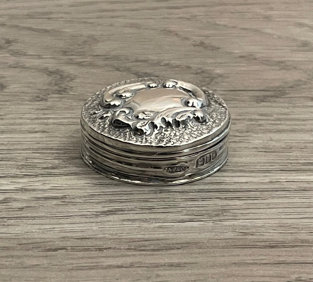 Edwardian Silver Pill Box View II