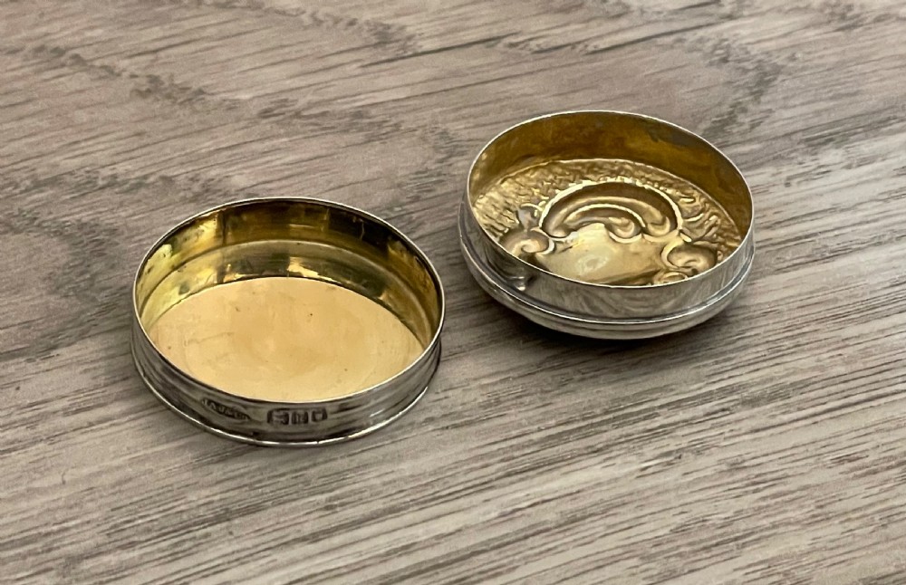 Edwardian Silver Pill Box View III