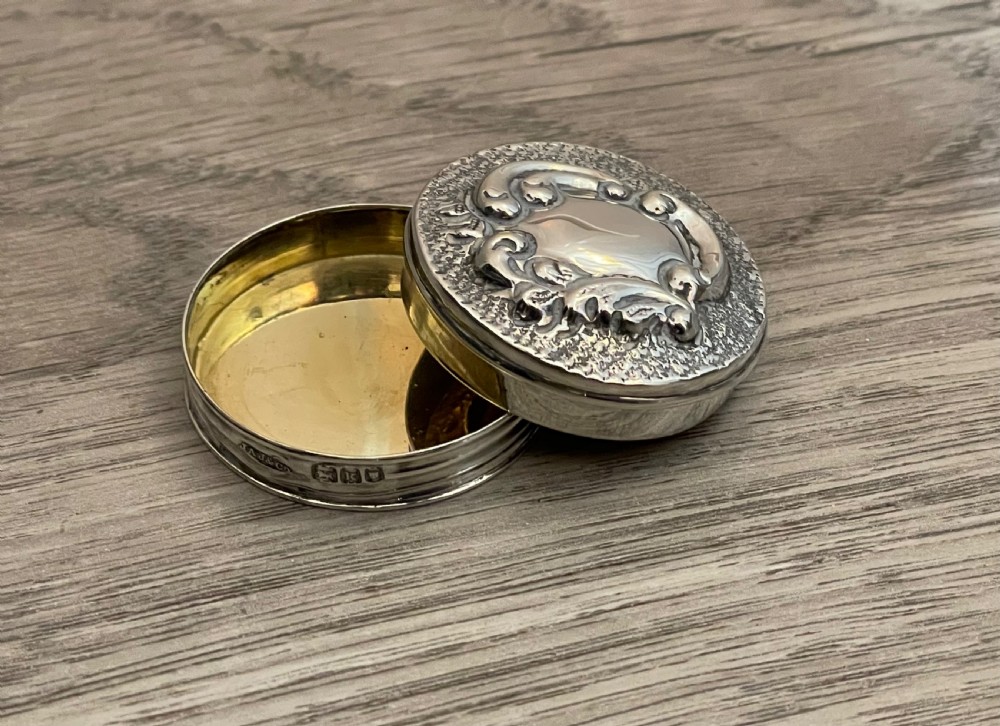 Edwardian Silver Pill Box View IV