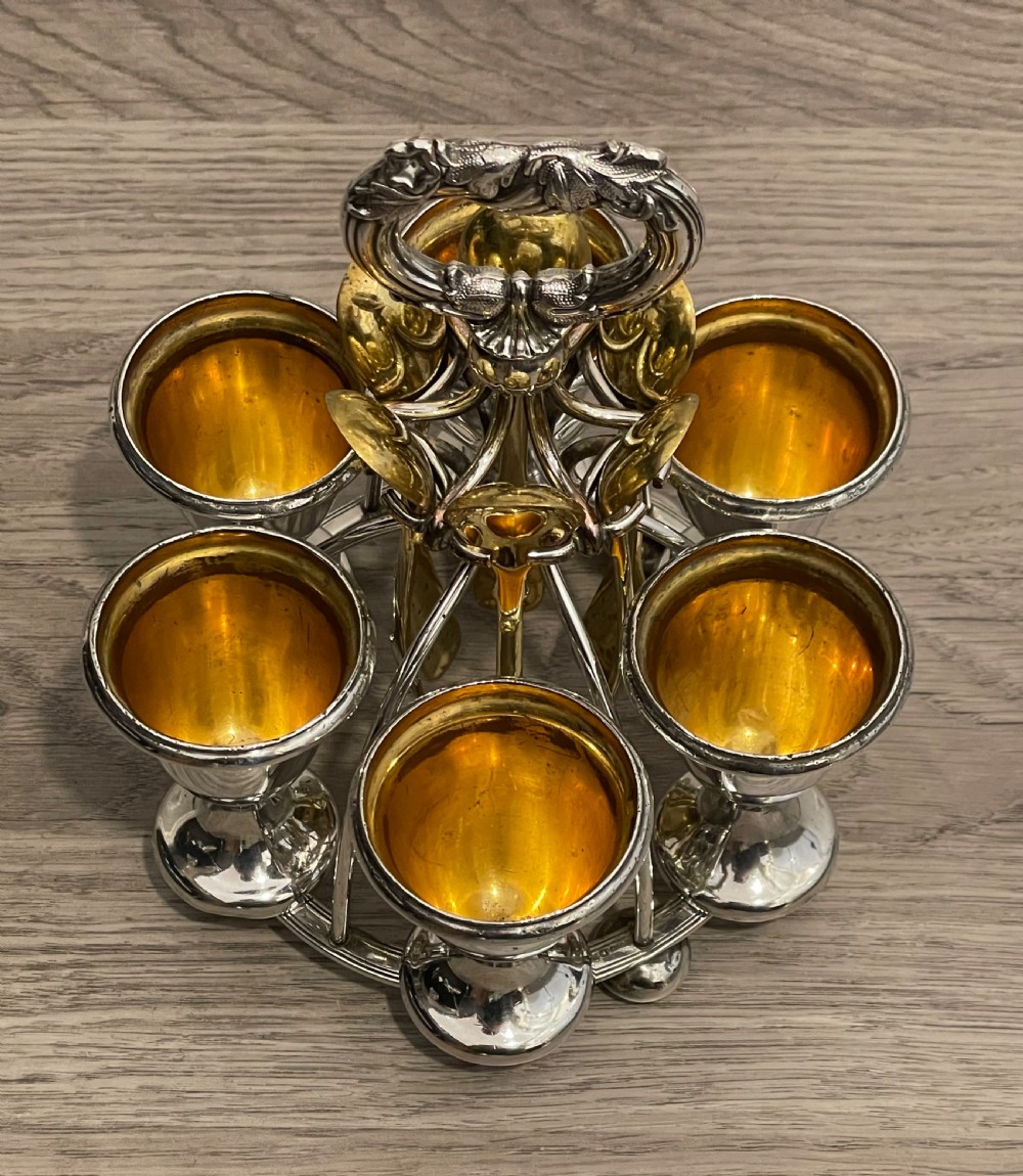 19th Century Old Sheffield Plate Egg Cruet View II