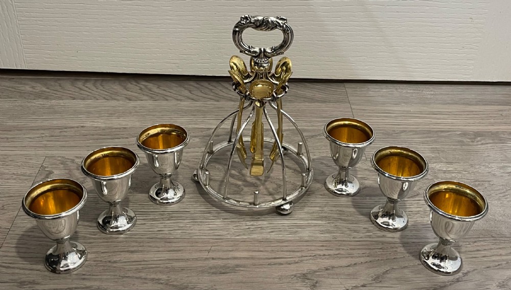 19th Century Old Sheffield Plate Egg Cruet View IV